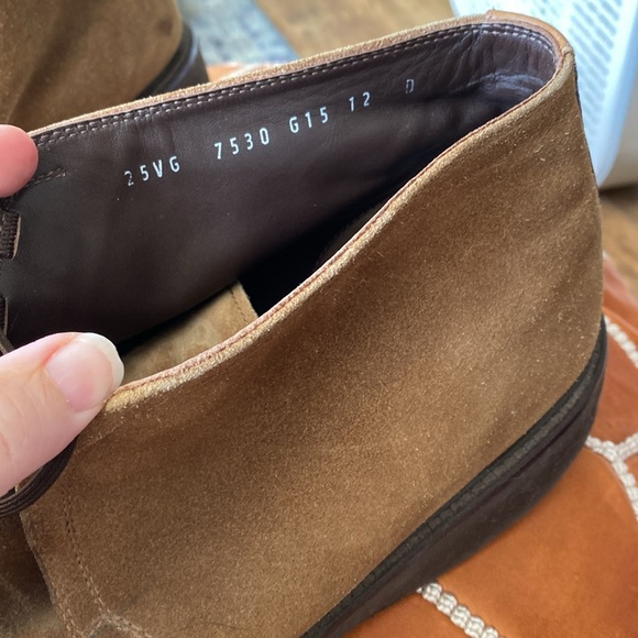 MUST SELL MOVING- ********* SALVATORE FERRAGAMO Men’s sz 12 Chukka brown - Picture 7 of 10